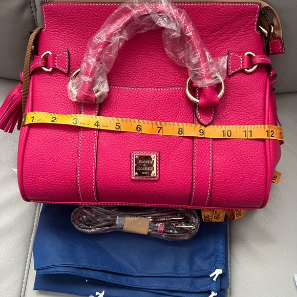 Dooney & Bourke Sorrento Satchel 30 with pocket  - Rose - Picture 11 of 11